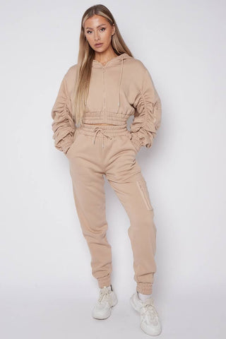 Women 2 Piece Jogger Outfits Sets, Casual Plain Hoodie Sweatshirt and Sweatpants, Teen Girl Gym Exercise Suit Sweatsuit