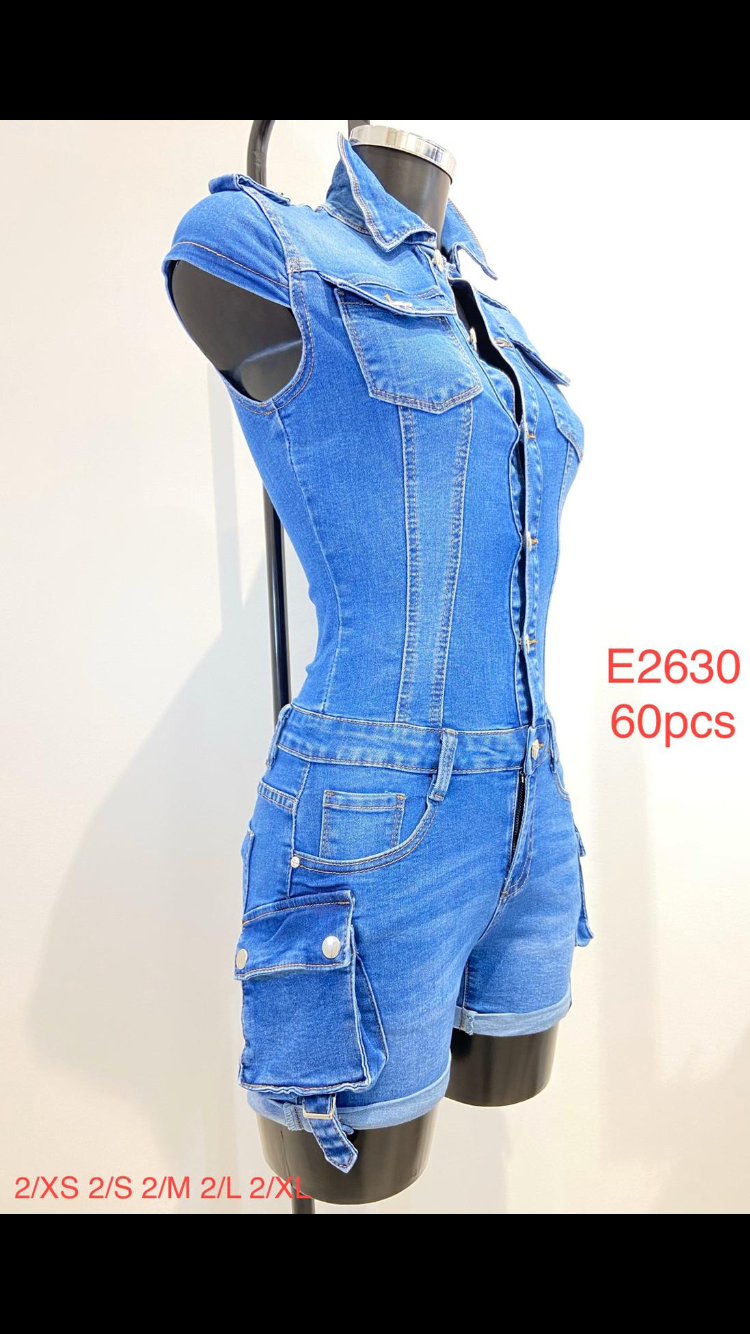 Denim Mini Dress E2671 (Copy)