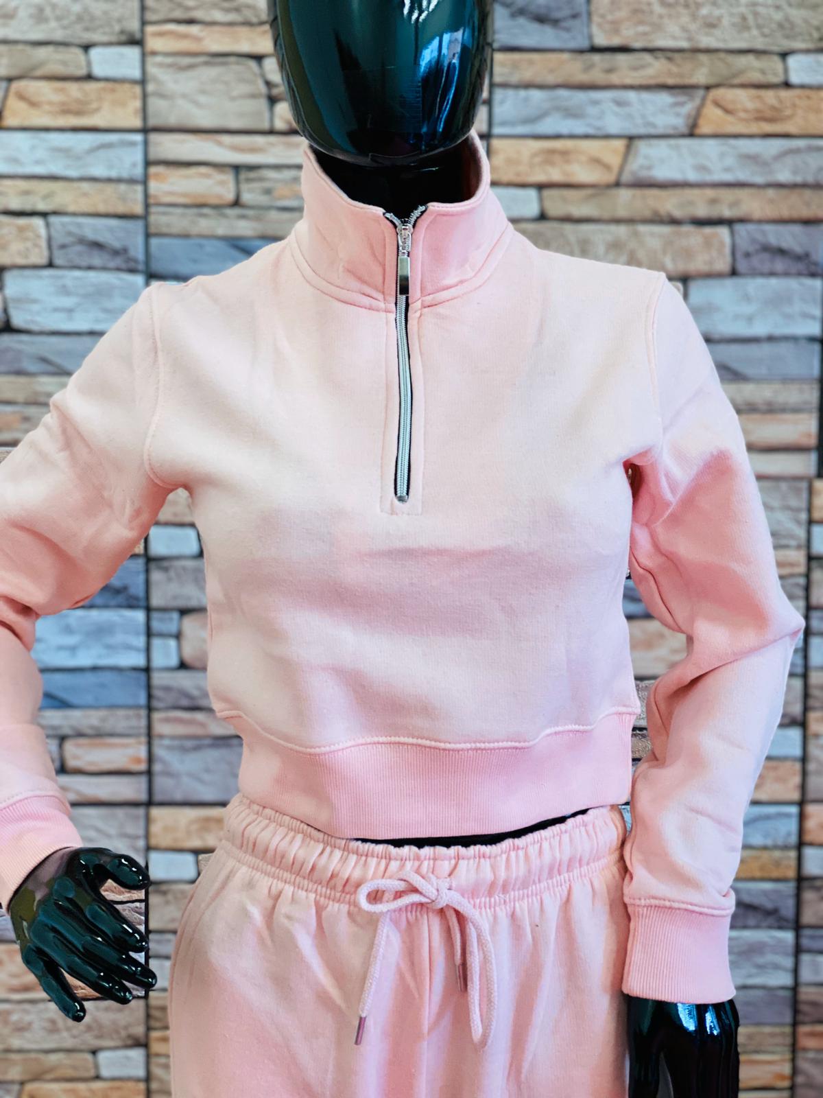 Tanoly Casual Pink Two Piece Loungewear